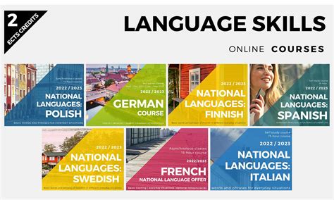 LANGUAGE COURSES .